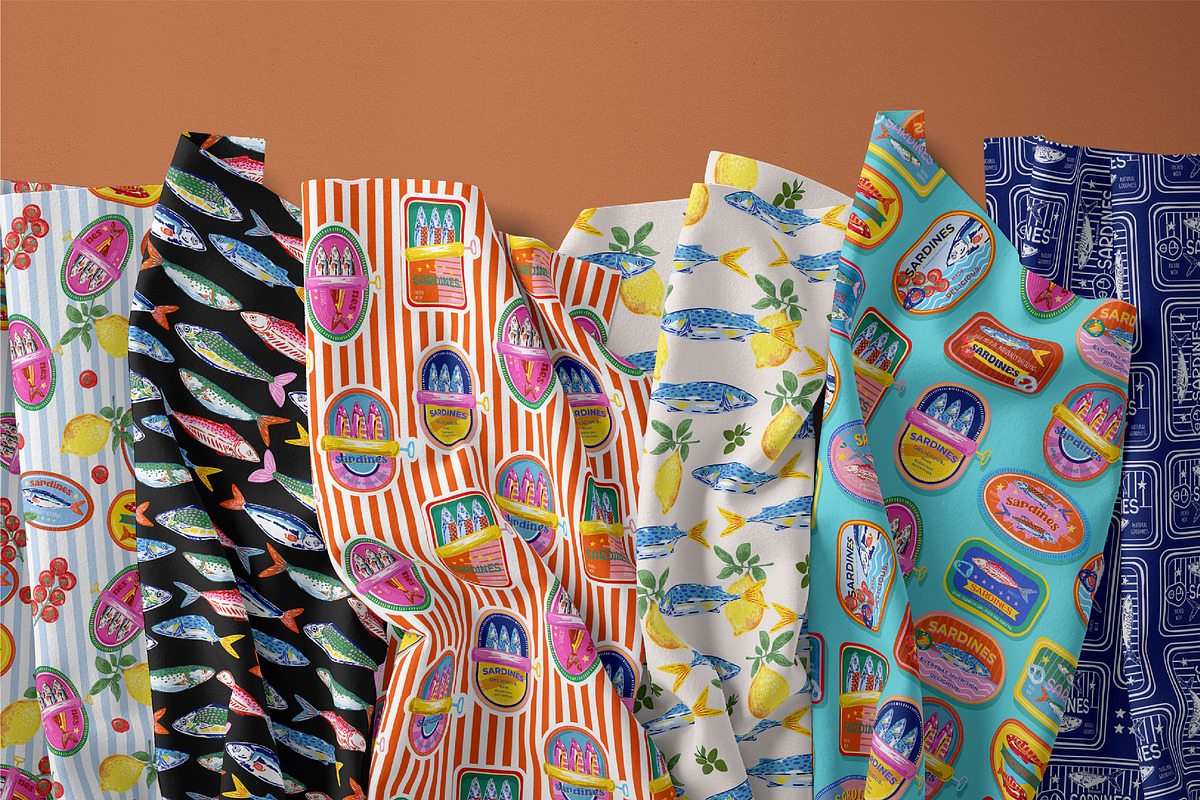 Sardine Social Club, a Pattern Graphic by MSNTY STUDIOX (Photo 4 of 30)
