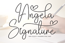 Angela Signature | Script Font