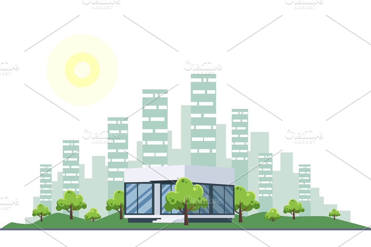 A contemporary urban dwelling, an Object Illustration by Things for designers