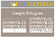 Extra Miles font, a Font by weknow (Thumbnail 7 of 8)