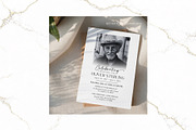 Funeral Invitation B&W Canva FR005, a Card Template by TyphoonStudio (Thumbnail 5 of 7)