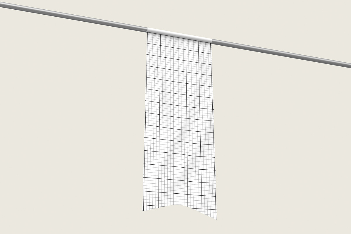 Realistic Hanging Flag Mockup, an Advertising Mockup by graphypix (Photo 4 of 4)