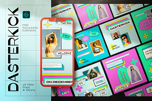 Dasterkick - Social Media Template