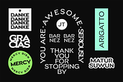 JT Barnez | Modern Sharp Serif, a Serif Font by Jolicia Type (Thumbnail 13 of 14)