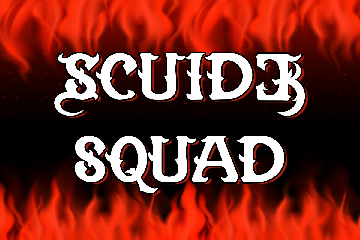 Dark Flame - Blackletter Font, a Blackletter Font by AQR Studio (Photo 3 of 9)