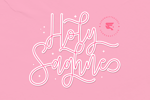 Holy Saghne Handwritten Font