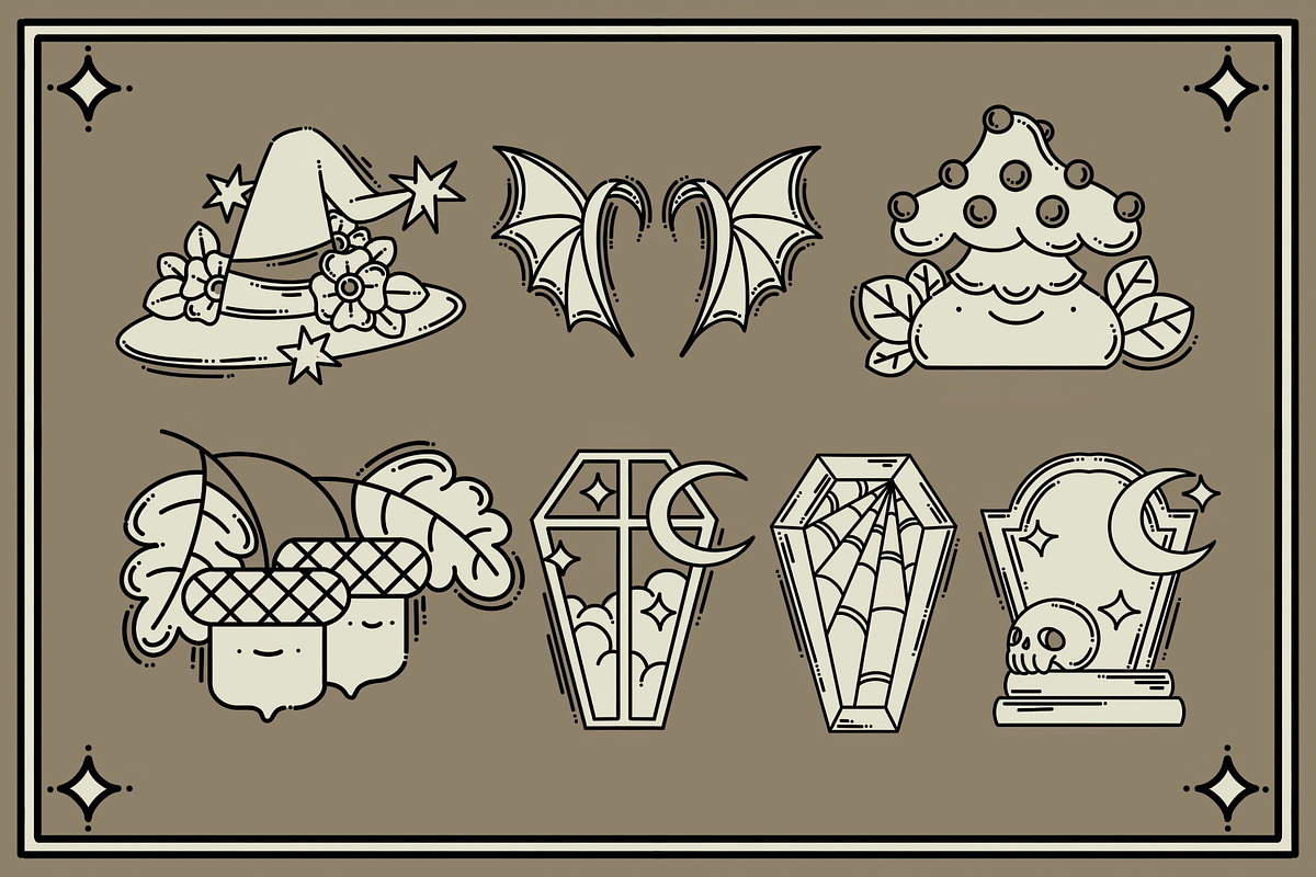 Halloween set, an Object Illustration by heyXeni (Photo 7 of 12)