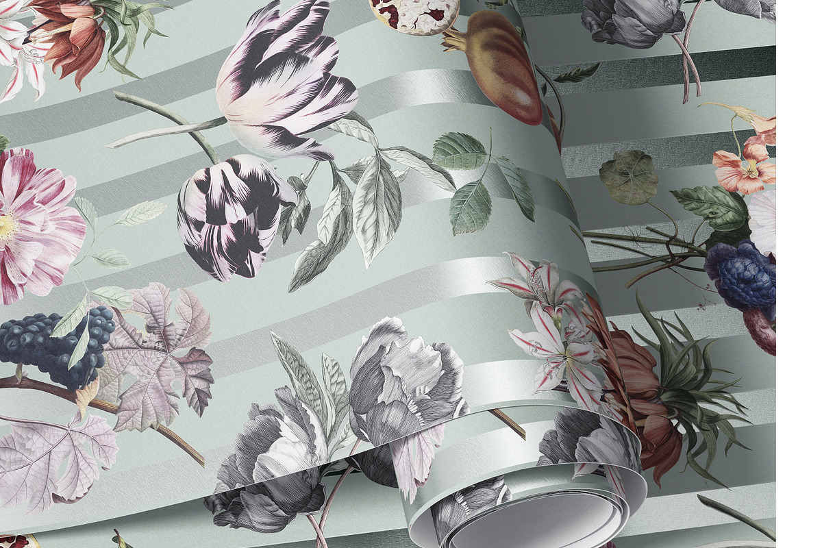 Paper Wallpaper Mockup Bundle, a Merchandise Mockup by creatsy5 (Photo 16 of 21)