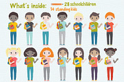 Back to school vector clipart, an Object Graphic by Trinibis (Thumbnail 2 of 7)