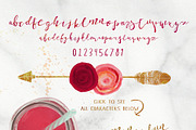 ArrowScript Font & Watercolor Bonus, a Script Font by WeLivedHappilyEverAfter (Thumbnail 2 of 8)