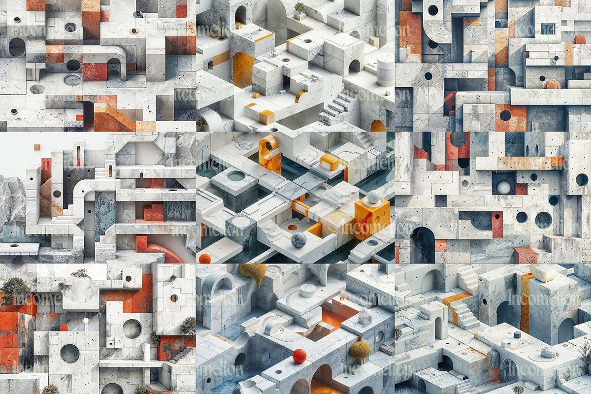 38 Geometric Concrete Backgrounds, a Background Graphic by Incomelion (Photo 7 of 11)