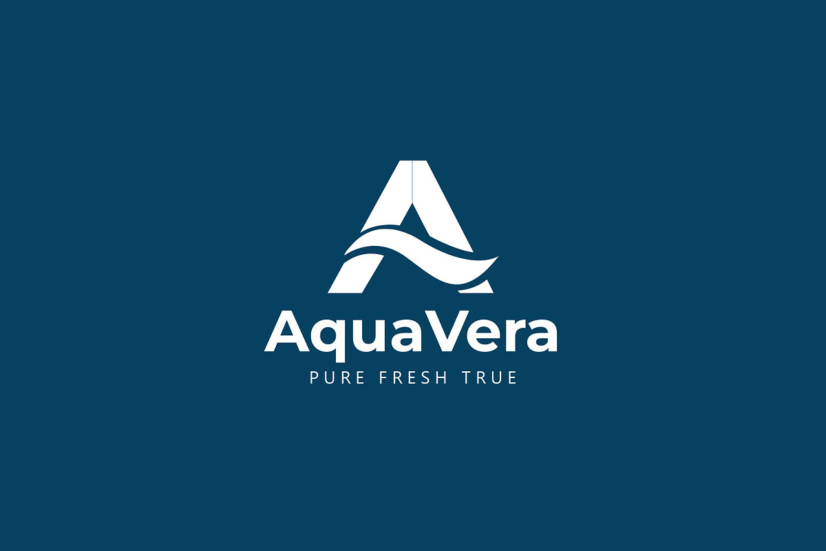 AquaVera Water Logo Template, a Branding & Logo Template by SANB (Photo 2 of 3)