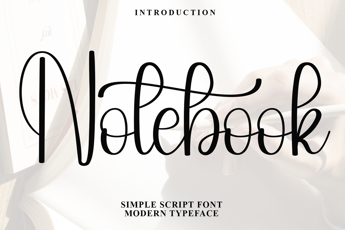 Notebook, a Handwritten Font by FreshTypeINK (Photo 1 of 8)