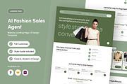 Mova AI Fashion Sales Agent Landing, a Landing Page Template by productype1 (Thumbnail 1 of 5)