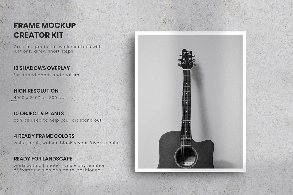 Frame Mockup Creator Kit, a Print Template by Mockstore (Photo 3 of 20)