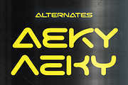 Kxon - Simplistic Futuristic Font, a Sans Serif Font by Drizy (Thumbnail 5 of 9)