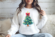 Sequin Glitter Christmas Tree, an Illustration by Watercolor design (Thumbnail 5 of 6)