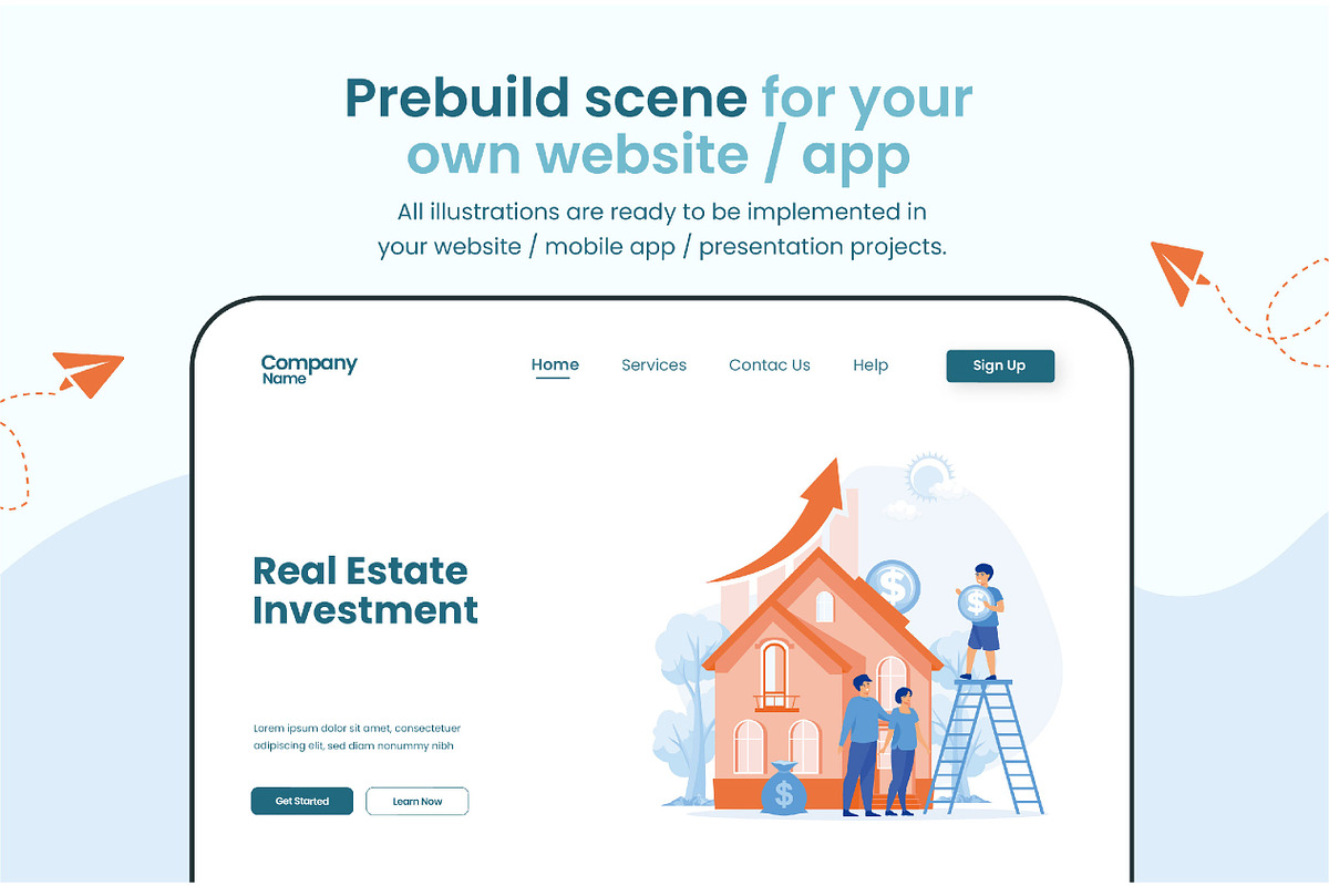 Real Estate Investment set bundle, a Person Illustration by alwie99d (Photo 4 of 6)