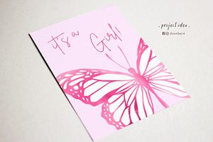 Pink Butterflies Png Clipart 157