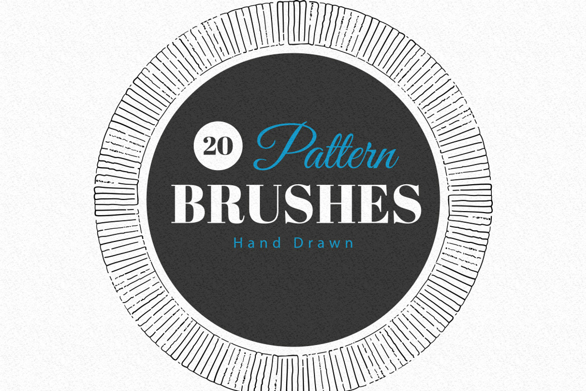 20 Geometric Pattern Brushes, a Brush Add-On by Solana (Photo 2 of 5)