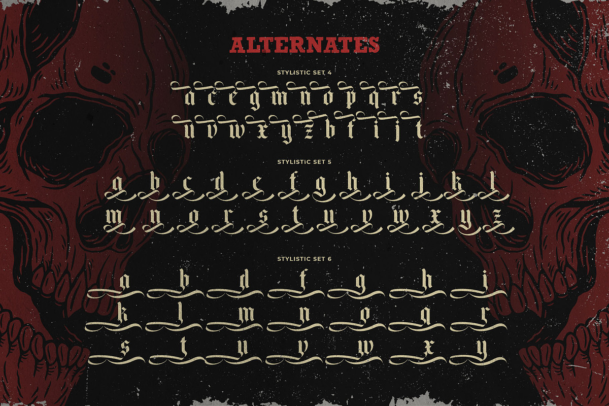 Black Face Typeface, a Blackletter Font by alit design (Photo 12 of 17)