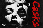 Cuffs Distressed Noise Display Font, a Handwritten Font by dansdesign (Thumbnail 5 of 9)