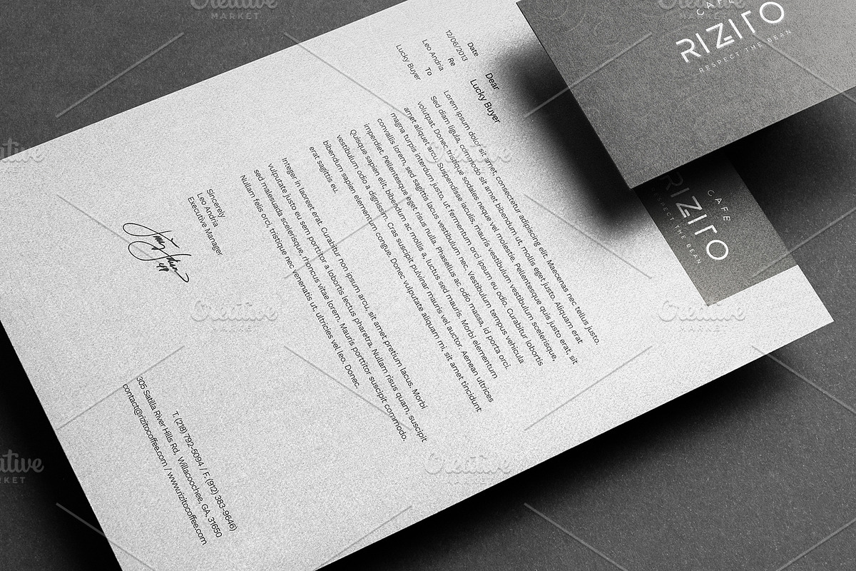 Cafe Full Corporate Identity, a Stationery Template by Mastergfx (Photo 8 of 18)