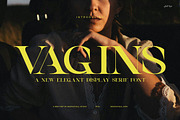 Vagins Vintage Serif Font, a Serif Font by Graphicxell (Thumbnail 1 of 8)