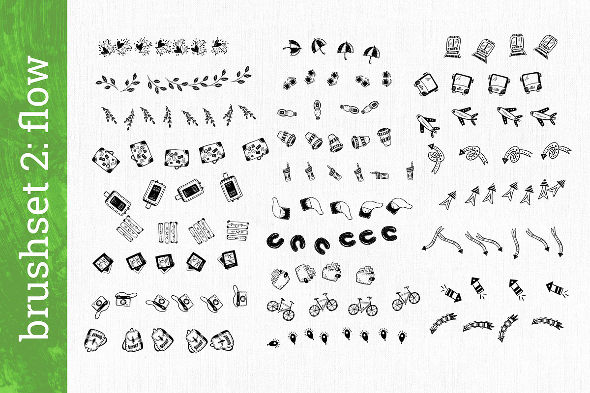 Travel Brush Box for Procreate, a Brush Add-On by Gray Cat Graphics (Photo 6 of 9)