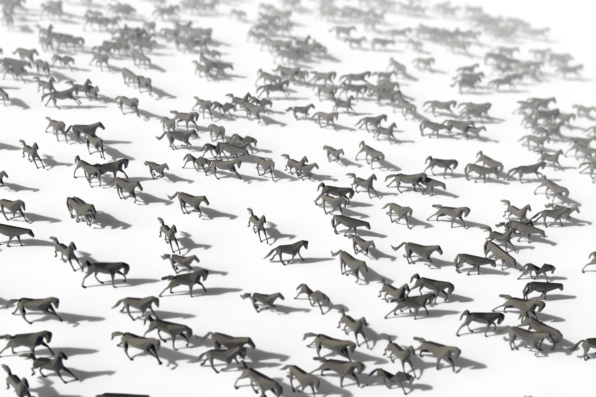 Low Poly Horses Pack, an Animal 3D Model by Tedi Permana (Photo 27 of 28)