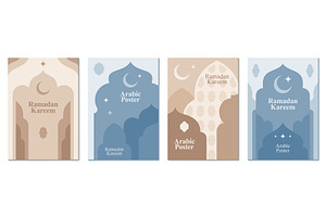 Muslim Ramadan Kareem posters, an Illustration by Vector Tradition