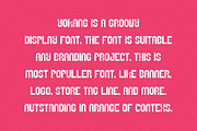 Yokang - Groovy Font, a Sans Serif Font by QR Design Studio (Thumbnail 2 of 6)