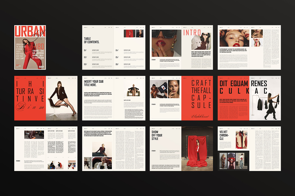 Modern Magazine Layout Template, a Magazine Template by ArtisanaAura (Photo 21 of 23)