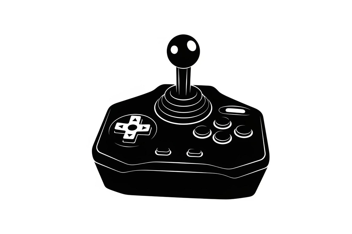 50 Retro Gaming Joystick Vector Bund, an Illustration by Creativeshirt (Photo 18 of 51)