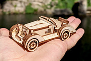 Small Sport Car - Laser Cut File, an Object Graphic by VectorPainter (Thumbnail 9 of 18)