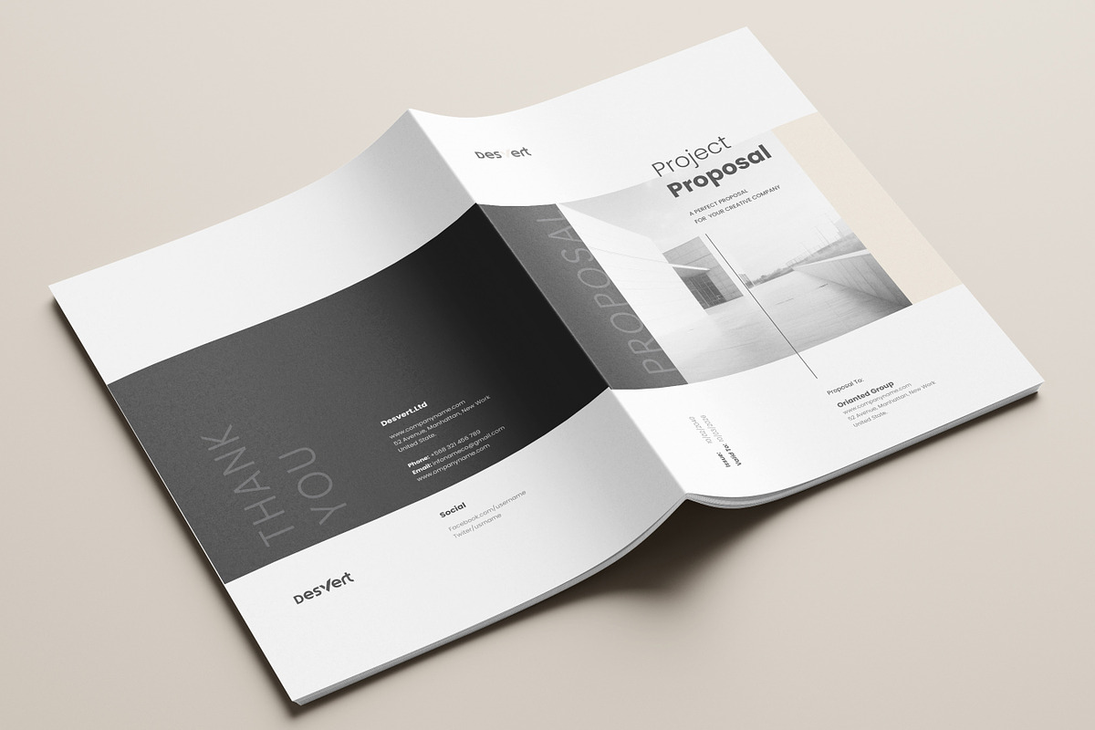 Business Proposal Template, Canva, a Brochure Template by DesVert (Photo 8 of 10)