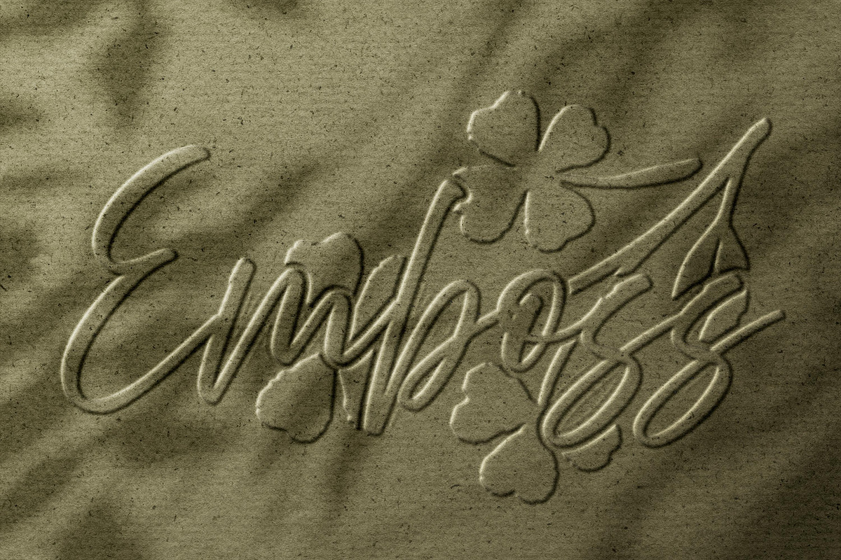Kraft Paper Embossed Effect, a Layer Style Add-On by Design Squad (Photo 3 of 3)