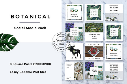 Botanical Social Media Pack