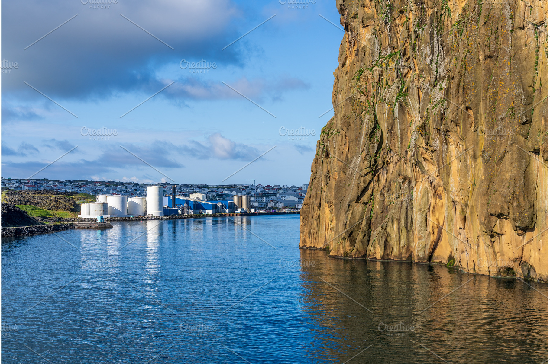 View of Heimaey island at the, a Nature Photo by Backyard Stock