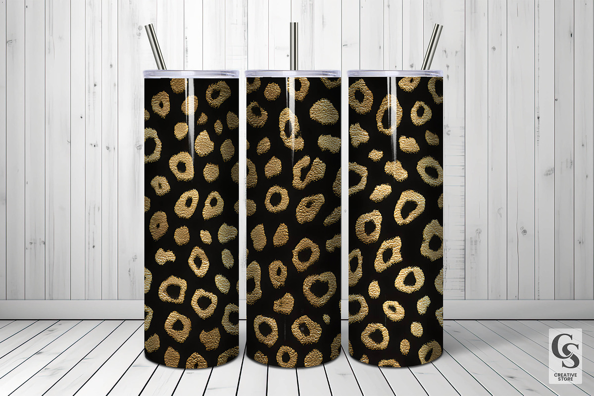 Black & Gold Leopard Print Patterns, a Pattern Graphic by Creative Store (Photo 3 of 5)