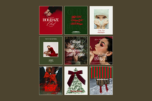 YULETIDE Christmas Canva Template, a Templates & Theme by BYOTstudios