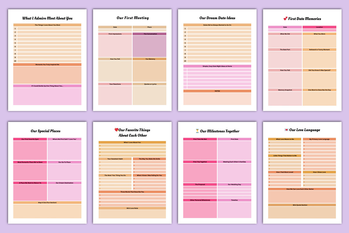Our Love Story A Couples’ Memory, a Stationery Template by Designmela01 (Photo 3 of 5)