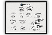 Face Stamp Brushes Procreate, a Brush Add-On by Procreate Market (Thumbnail 7 of 8)