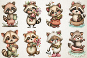 Quirky Raccoon Trash Summer Graphic, an Illustration by RobertsArt (Thumbnail 2 of 6)
