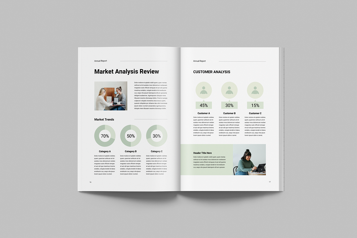 Annual Report | MS Word & Indesign, a Brochure Template by Leaflove (Photo 8 of 10)