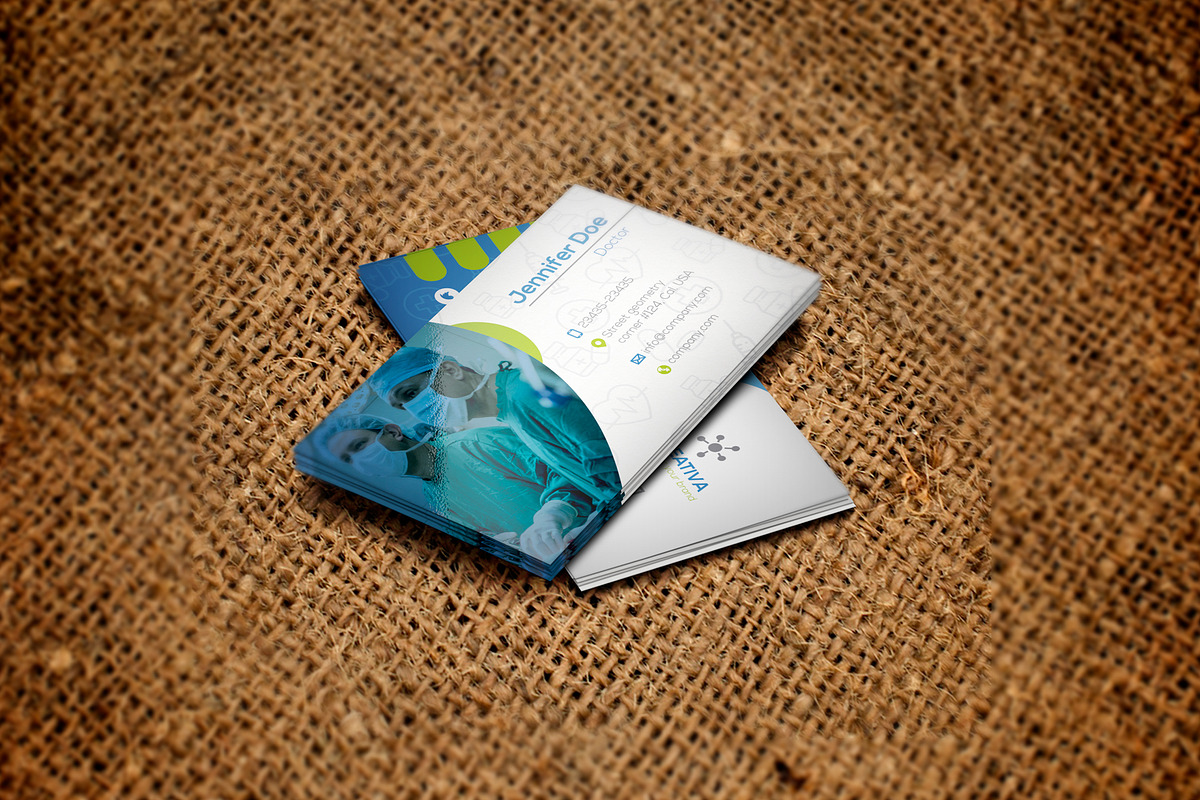 Business Card Medical, a Business Card Template by DesignsStore (Photo 2 of 3)