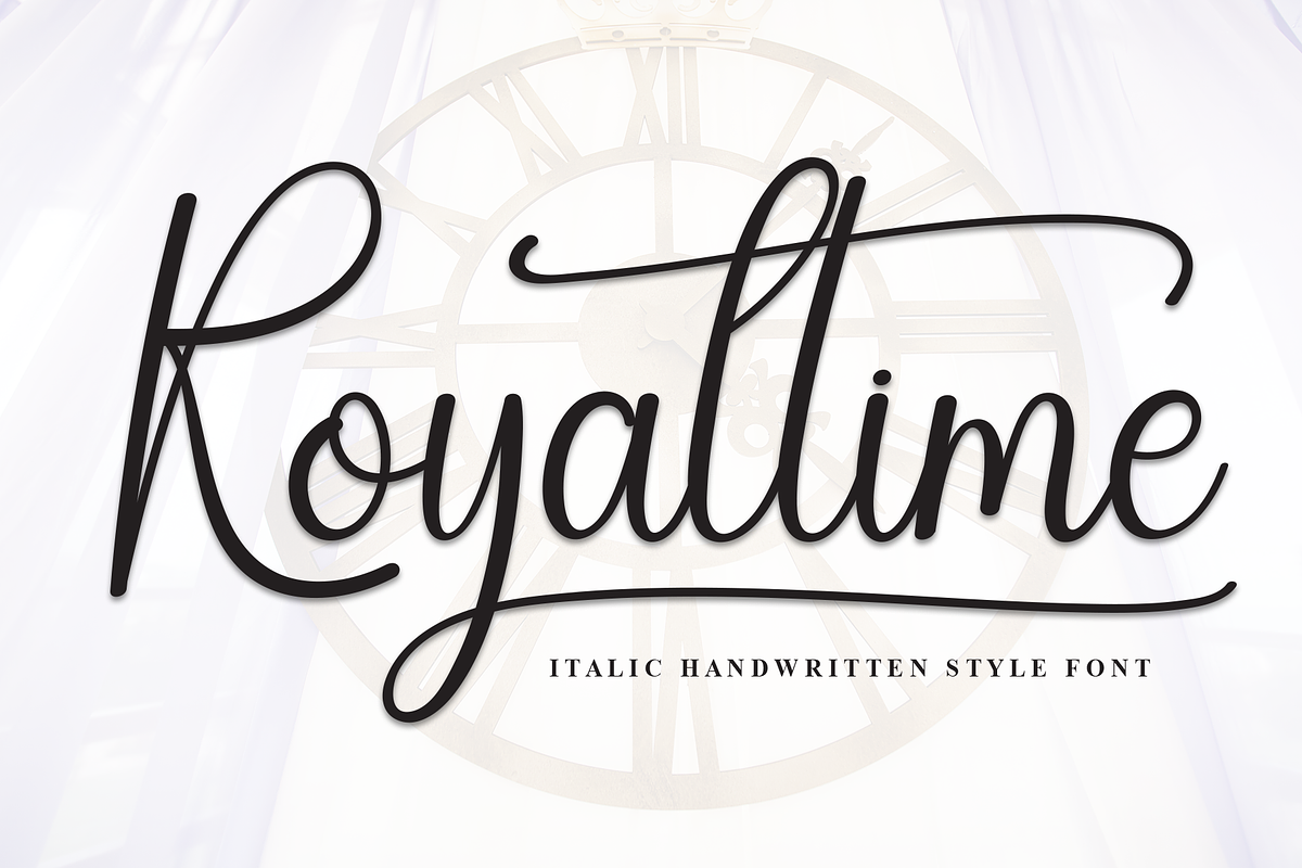 Royaltime | Script Font, a Handwritten Font by Scratchones (Photo 1 of 9)