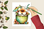 Watercolor Summer Beach Clipart Bund, an Illustration by SVGArt (Thumbnail 8 of 9)