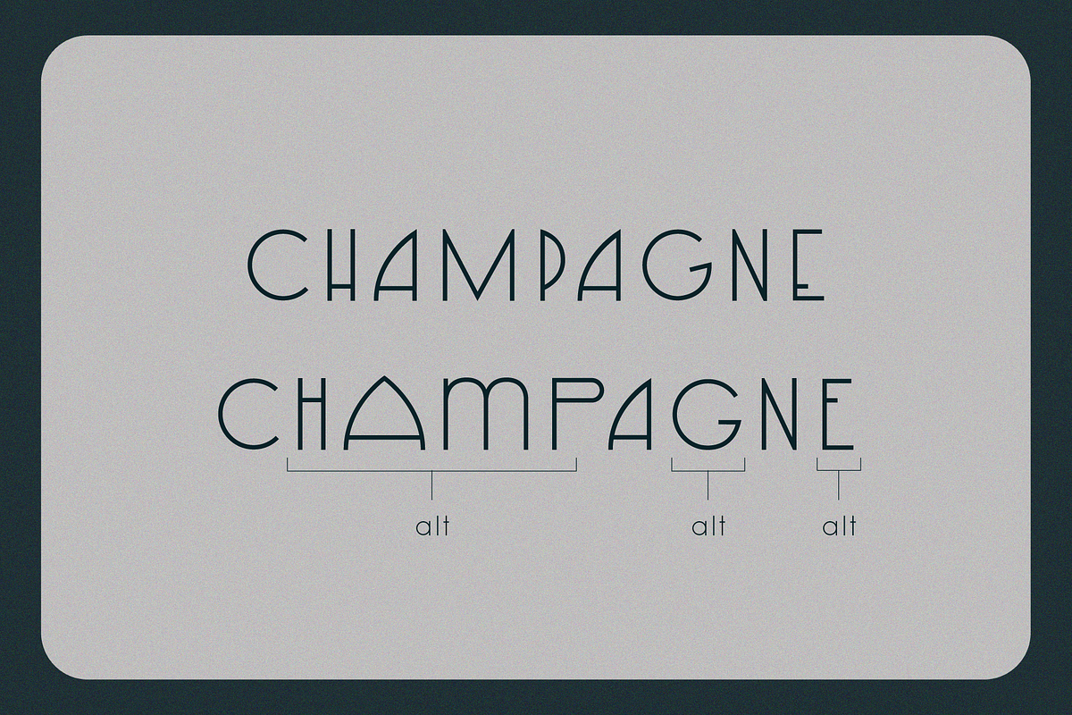 Champagne Toast 1923 - Art Deco Sans, a Sans Serif Font by Like Magic Studio (Photo 6 of 8)