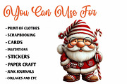 Vintage Santa Claus Striped Santa, a Seasonal Illustration by CreationArt (Thumbnail 5 of 7)